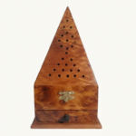 moroccan thuya wood incense burner – hand carved aromatic box decor