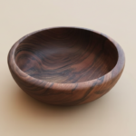 handcrafted natural wood bowl – organic serving & decorative kitchen piece